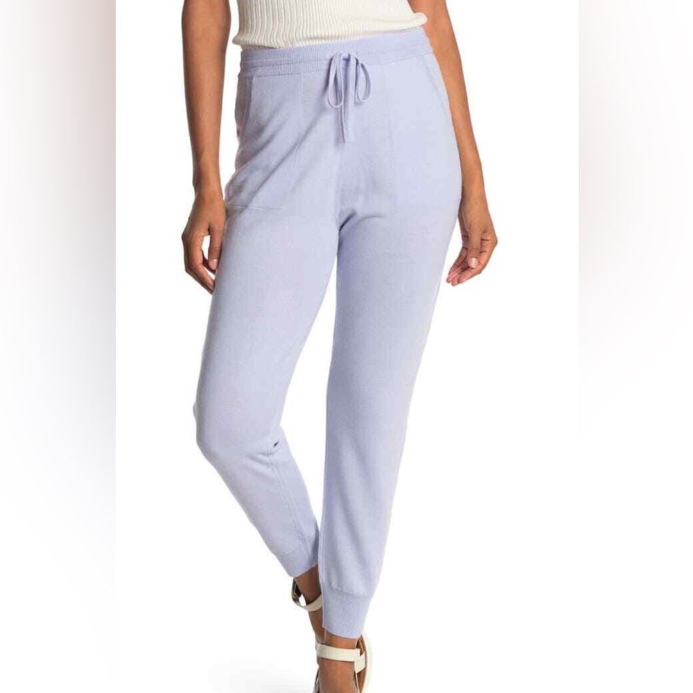 St. John Iris Wool-Blend Jogger Pants Iris Size Large
